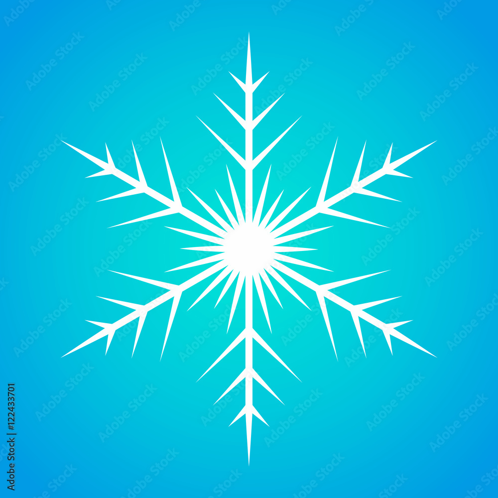 Canvas Prints snowflake icon. vector illustration.