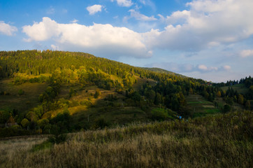 Fototapeta na wymiar Carpathian mountains landscape