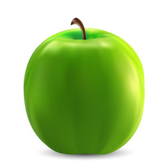 Isolated green apple