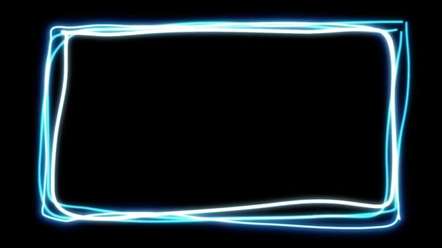 A 10 second loop of jittery wild rectangles over black. HD 1080. Matte Included. 16:9 and 4:3 frames available.