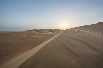 Fototapeta na wymiar sand dunes of Empty Quarter desert