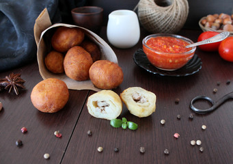croquettes with meat filling