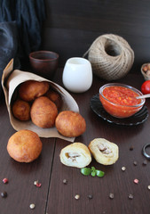 croquettes with meat filling