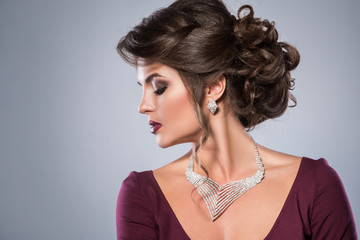 Gorgeous woman is wearing beautiful jewellery © blackday