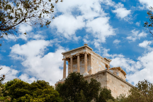 temple of Athena in Acropolis, Athens, Greece