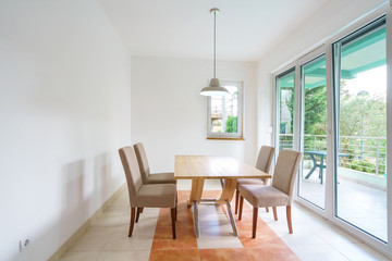 Interior of a guest house dining zone