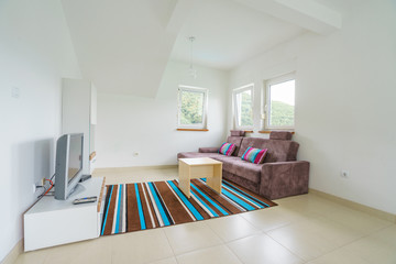 Interior of a living room in an apart-hotel apartment