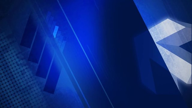 Blue background with grunge lines and white dot patterns. Dark Blue bars are for copyspace. To be used vertically or horizontally. HD 1080i. Loopable.