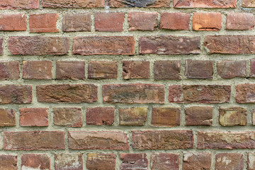 wall / Detail of a wall made of clinker