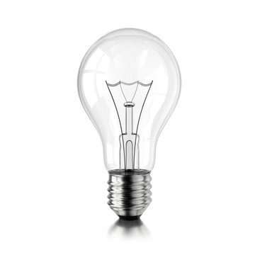 Lamp bulb. 3D illustration