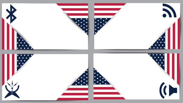 Logo Banner xtream communication in United States of America flag