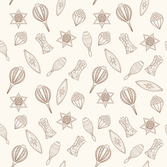 Christmas and New Year seamless pattern