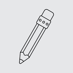 Pencil. Line Design vector icon
