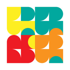 minimal geometric pattern on white. Corporate business identity design, online presentation website element, cover page, brochure, flyer, poster layout, vector illustration