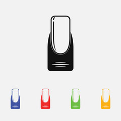 Nail Simple vector icon. Flat vector illustration isolated