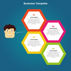 Infographic design vector can be used for workflow layout, annual report and other projects.