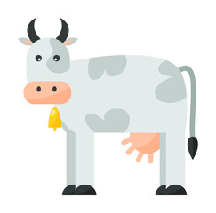 Cartoon cow character