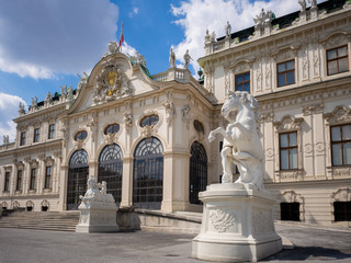 Fototapeta na wymiar Belvedere palace in Vienna, Austria