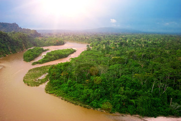 Rio Napo, Rainforest, Ecuador, Latin America