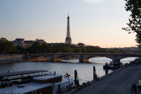 Paris at sunset