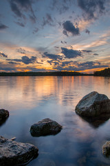 Sunset reflection over water _21