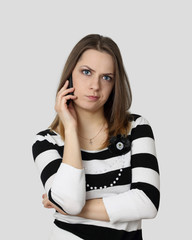 Modern gadgets and trends concept - Young woman with cell phone