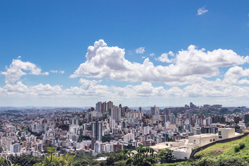 Naklejka premium City view of Buritis neighborhood - Belo Horizonte, Minas Gerais, Brazil. April 2016