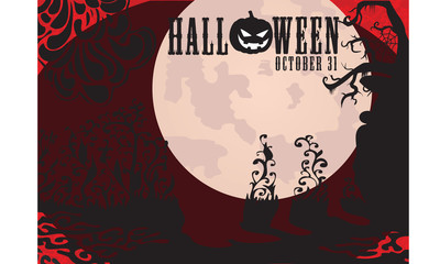 Best Halloween vector background