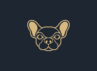 Dog logo vector icon design template