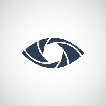 Eye Shutter Vector Logo Design Template