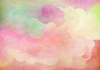 Abstract colorful watercolor background. Digital art painting