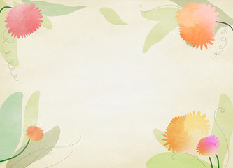 Obraz na płótnie Canvas Floral background with colorful flowers