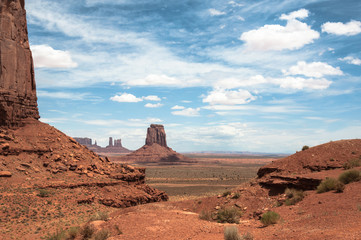 Buttes and mesas in Monument Valley, Arizona, Utah
