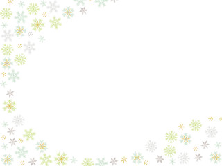 クリスマス　雪の結晶