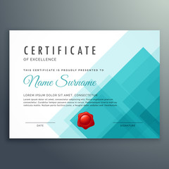 certificate of excellence template