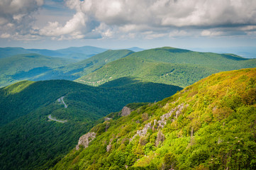 View of the Blue Ridge Mountains and Shenandoah Valley from Ston
