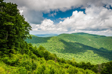 View of the Blue Ridge Mountains from Skyline Drive, in Shenando