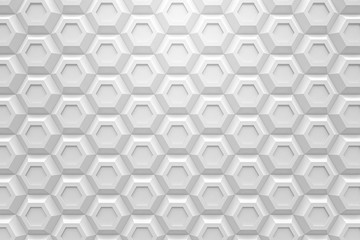 white hexagon Honeyomb modern technology black abstract 3d  back