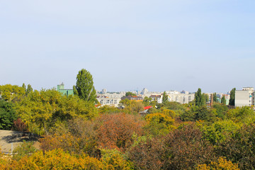 Fototapeta na wymiar View on the city Kremenchug in Ukraine