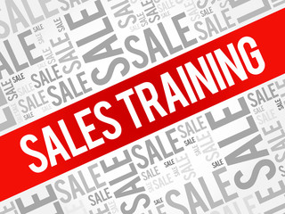 Sales Training words cloud, business concept background