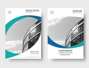 Vector annual report cover, brochure design. Flyer layout, leaflet template
