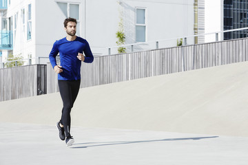 Jogging man in sportswear