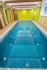 Luxury swimming pool in hotel