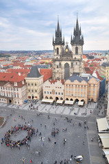 Gothic Church of Our Lady before Tyn seen from the Old Town Squa