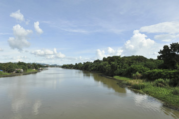 Obraz premium the view point in The Bridge of the River Kwai kanjanaburi