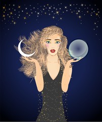 dziewczyna ze szklaną kulą © klatki