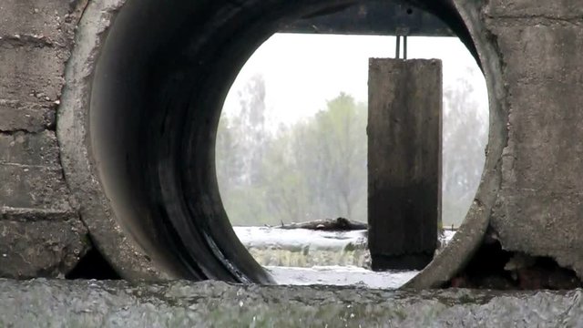 Trumpets of the severage system.