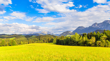 Stunning landscape view of Austrian Alps