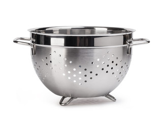 silver colander