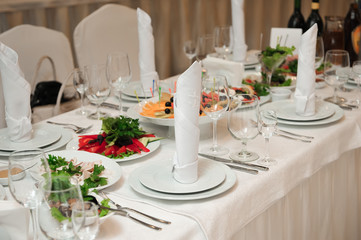 wedding banquet in a restaurant